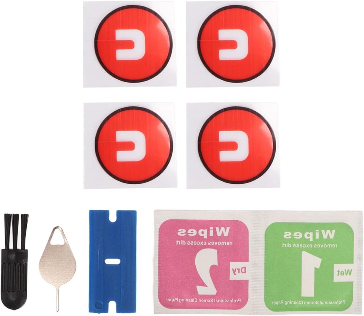 Vaihana - Achterklep vervangen - Watch Active 2 - Smart Watch - Gereedschap - Ringband - Achterklepglas - Zwart - Compatibel met verschillende modellen - 4 stuks