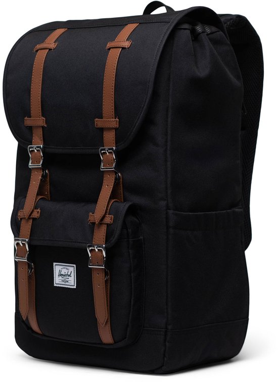 Herschel laptoprugzak / Rugtas / Schooltas - 15 inch - Little America - Zwart