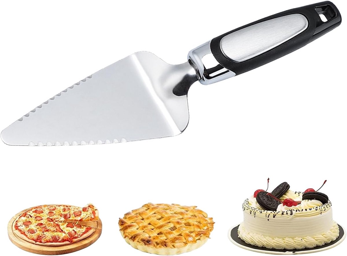 Taartschep Snijder - Serveergereedschap - Taart Decoratie - Getande Rand - 25 cm