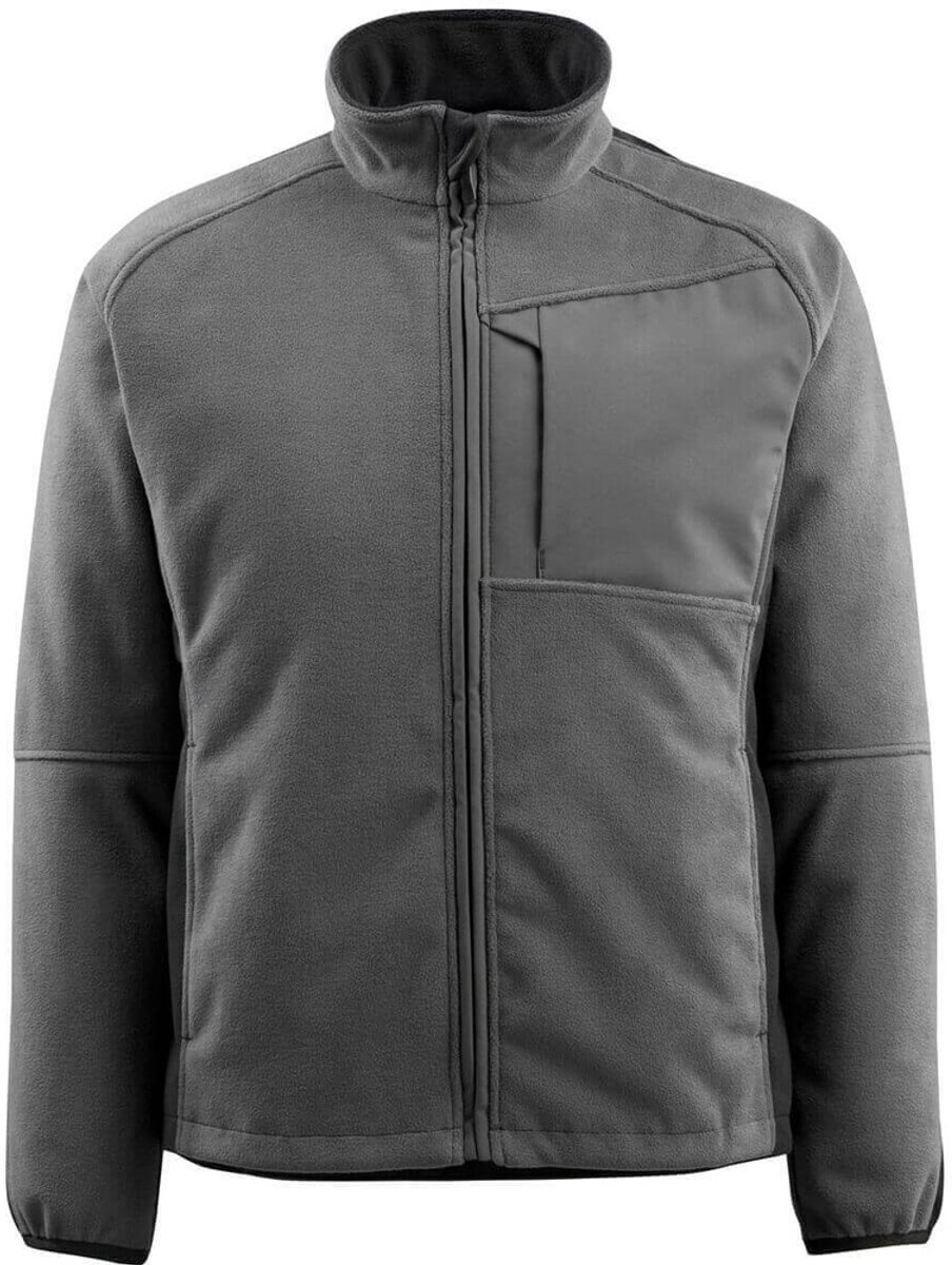 Mascot Unique Fleece jas 15603-259 - donkerantraciet/zwart - L