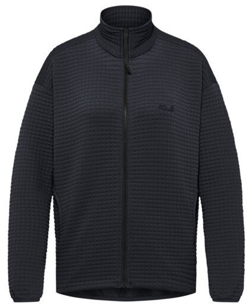 Jack Wolfskin Mogari Fleecejack Dames Dames Lange rits fleece Dark Dark Marineblauw