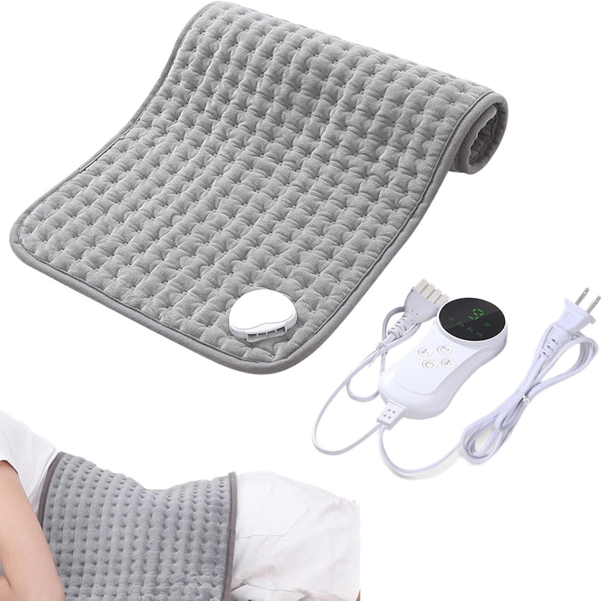 Verwarmingskussen - Warmtekussen Nek - Spierontspanning - Ergonomisch Ontwerp - 30x60cm