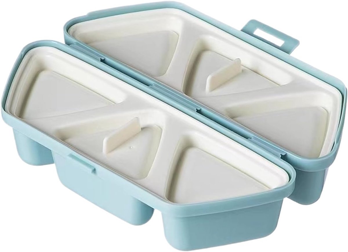 Rijstbalvorm Set Sushi Maker Maaltijd Voorbereiding 6-in-1 Ontwerp 21x14x4.3 Cm Hemelsblauw