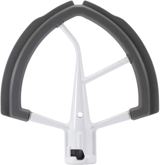 Mixer Accessoire - Flexibele Klopper - Beslag Mengen - Zelfschraaprand - 6 Liter Kom - Wit Grijs — afbeelding 5