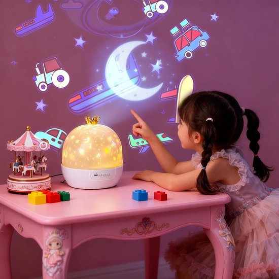 Plafond Projectorlamp - Sterrenhemel Lamp - Rustgevende Sfeer - 360 Graden Draaibaar - 11 x 11 x 11 cm — afbeelding 4