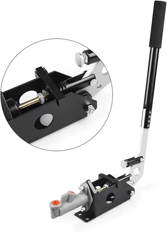 Parkeerrem Actuator - Handremhendel Gear - Sim Rally Driften - Universele Aluminium Hydraulische - 500mm Lange Sectie - Zwart — afbeelding 4