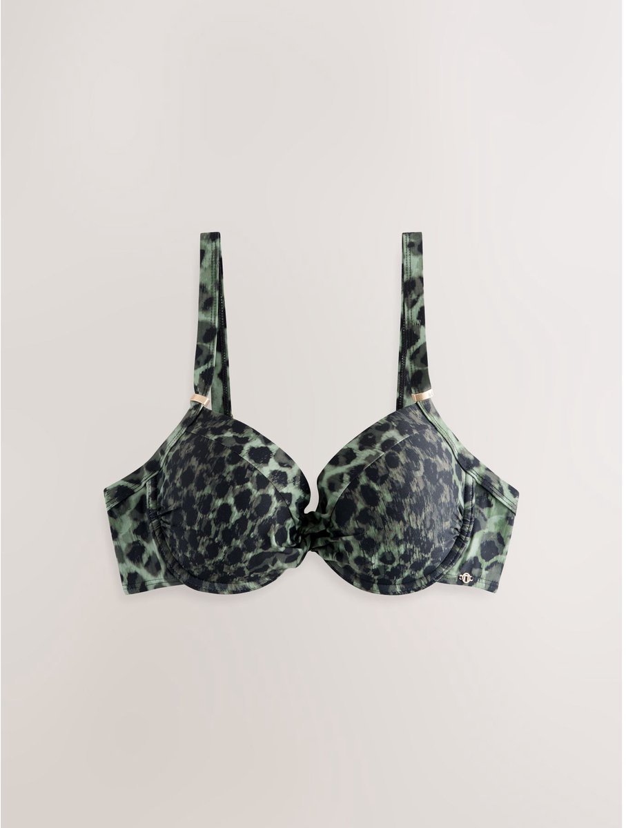 Next - Dames - Buikcorrigerende bikinitop met vulling en beugel - Groen