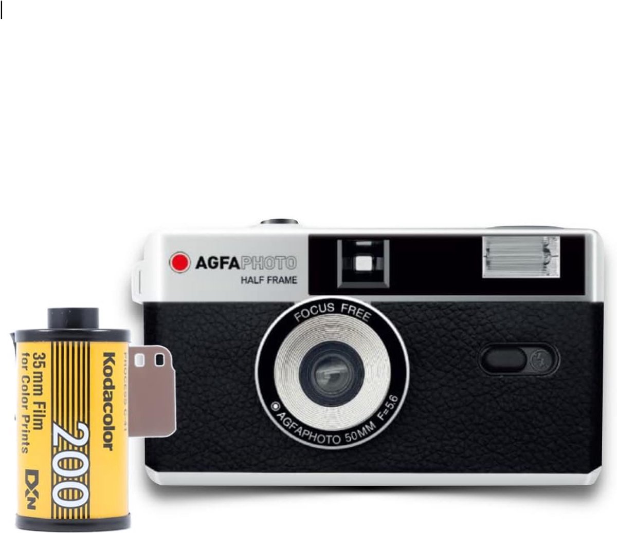 Analoge Camera Set - 35mm Film Camera - Creatief Fotograferen - Verdubbelt Aantal Opnames - 20x4x7 cm - Zwart