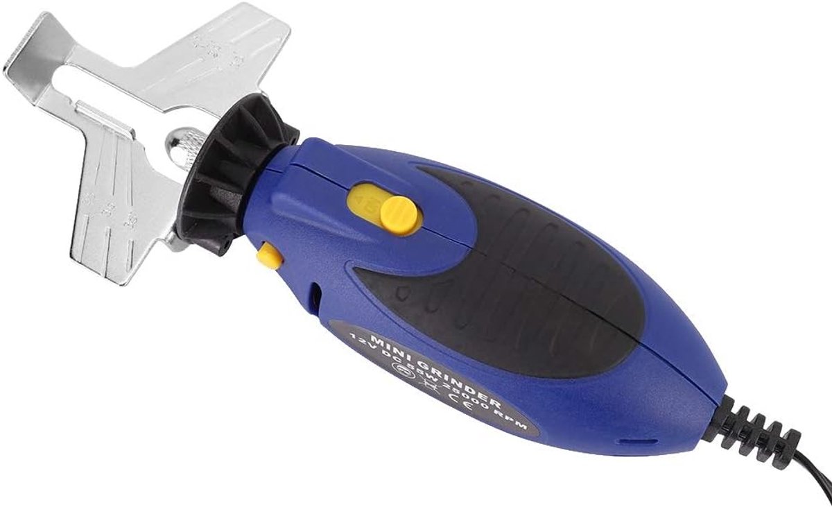 Kettingzaagslijper Elektrisch - Slijpmachine Kettingzaag - Snel Onderhoud - Inclusief 3 Slijpstenen - 21 x 7 cm