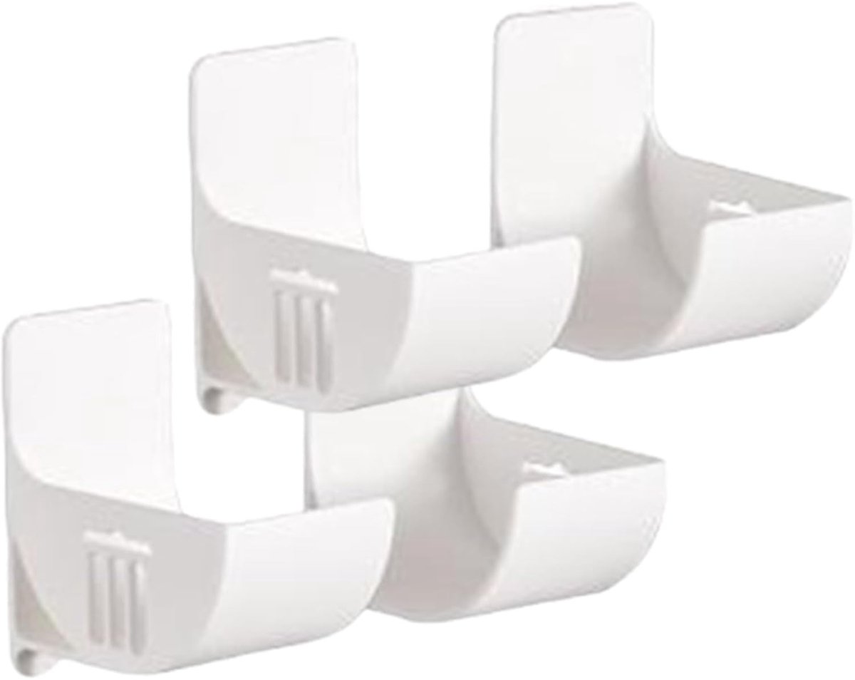 Vuilniszak Houder - Afvalzak Dispenser - Keuken Organizer - Wandmontage - 4 Stuks - Wit