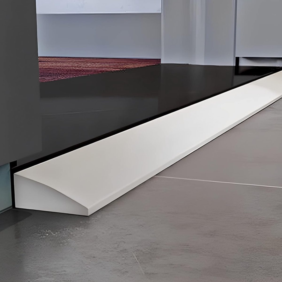 Drempelhulp - Rolstoelhelling - Drempels Overbruggen - Anti-slip Oppervlak - 2cm Hoog - Wit