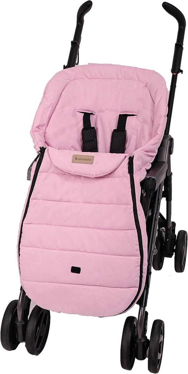 Voetenzak - Kinderwagen deken - Zomerse uitstapjes - Afneembare vulling - 95 x 45 cm - Roze — afbeelding 5