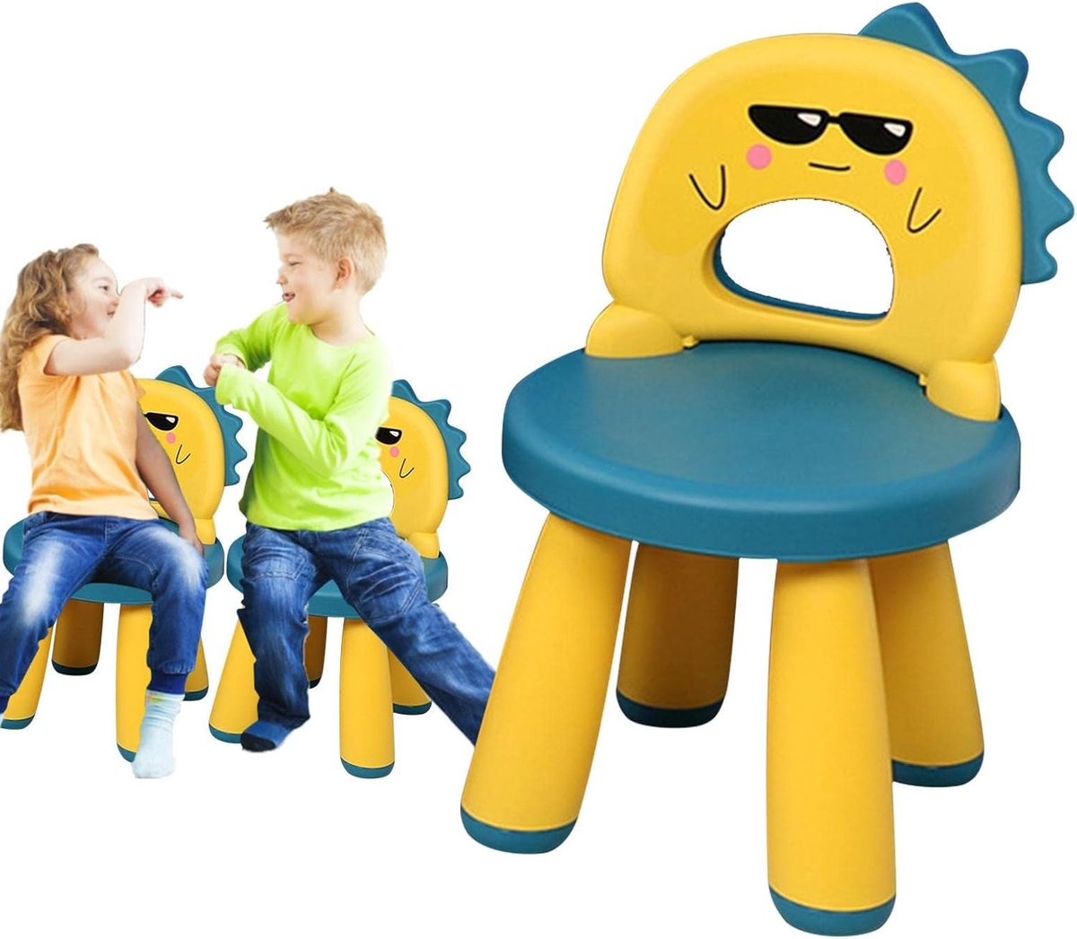 Kinderstoel - Peuterstoel - Aan tafel - Volledige rugleuning - 29.5x47 cm