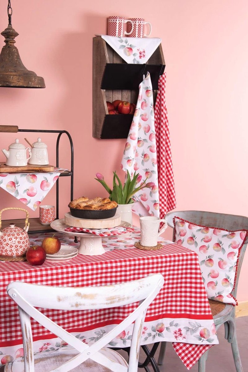 Rond Tafelkleed - Tafellinnen - Eettafel Decoratie - 100% Katoen - Ø 170 cm - Meerkleurig