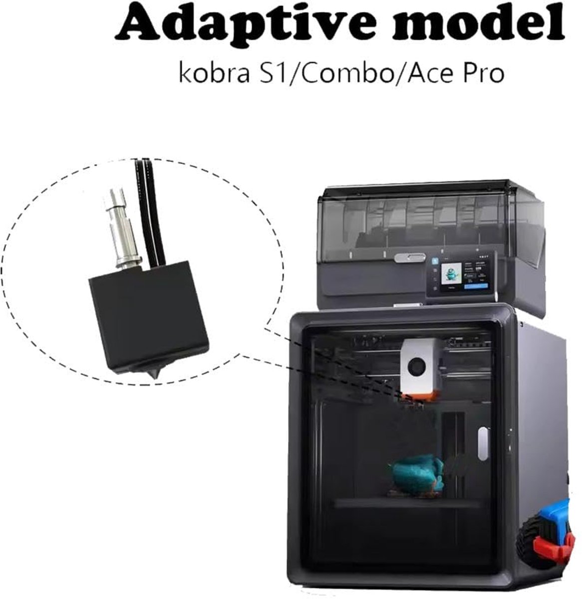 3D Printer Hotend - Extruder Onderdeel - Precisie Printen - Dubbele Nozzle Optie - 0.4mm