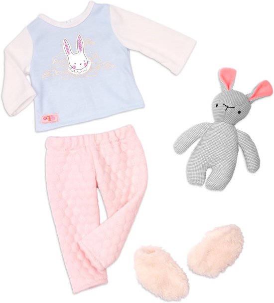 Pyjamaparty Pop van 46 cm met Blonde Haar en Groene Ogen - Speelgoed voor Kinderen vanaf 3 Jaar van Merkloos — afbeelding 3