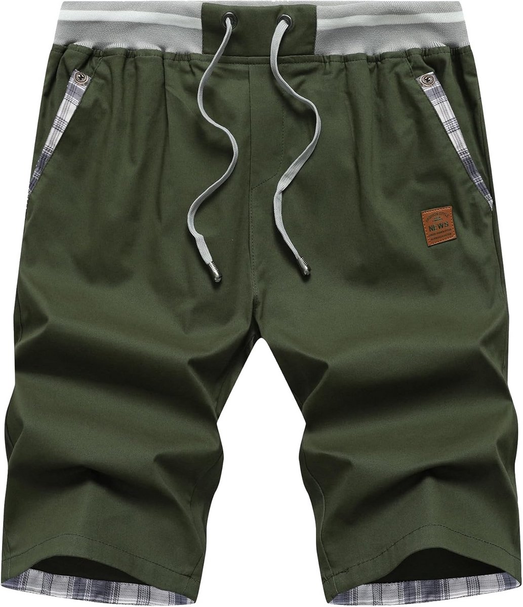 Heren Cargoshorts van Katoen - Casual en Elegante Elastische Short met Zak