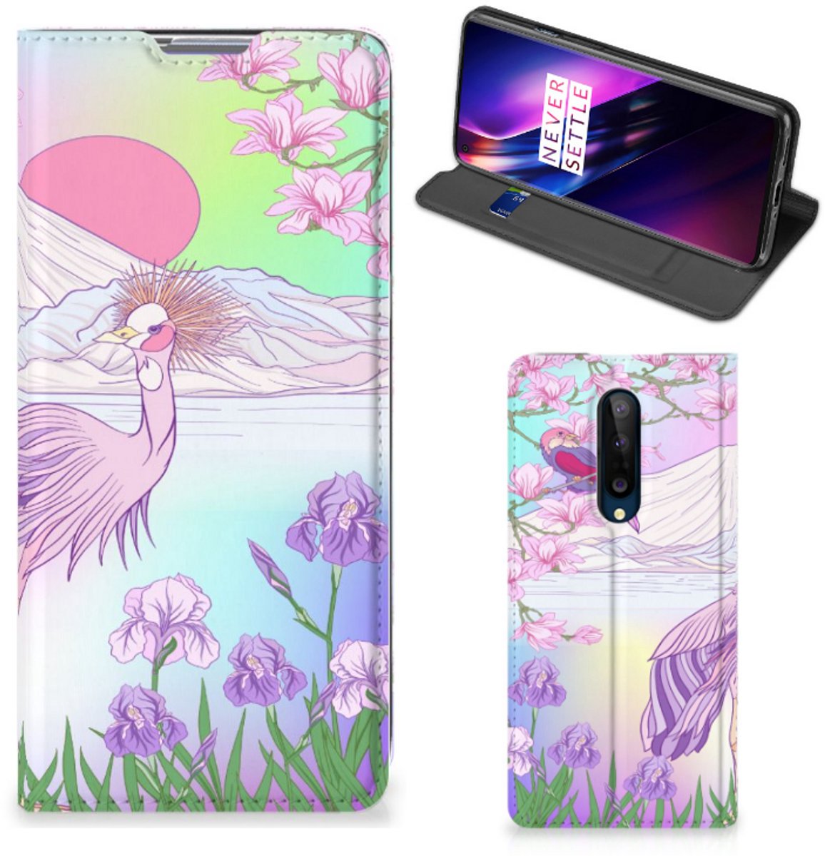 Standcase Hoesje voor OnePlus 8 Hoesje maken Bird