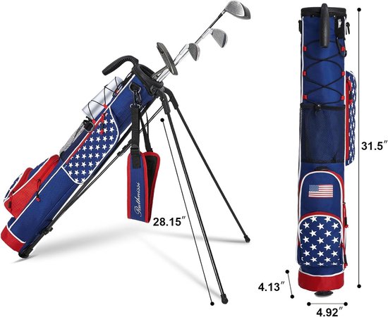 Lichtgewicht Golftas met Gewatteerde Riem - Duurzame Pitch n Putt en Oefengolftas voor Mannen en Vrouwen — afbeelding 3