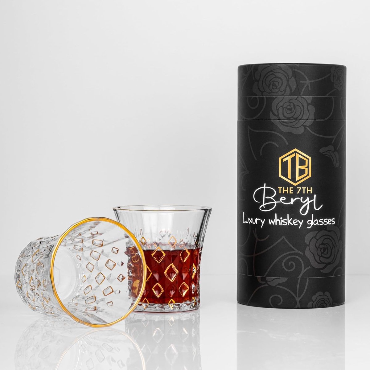 Luxe whiskyglazen set van 2 voor een verfijnde drinkervaring