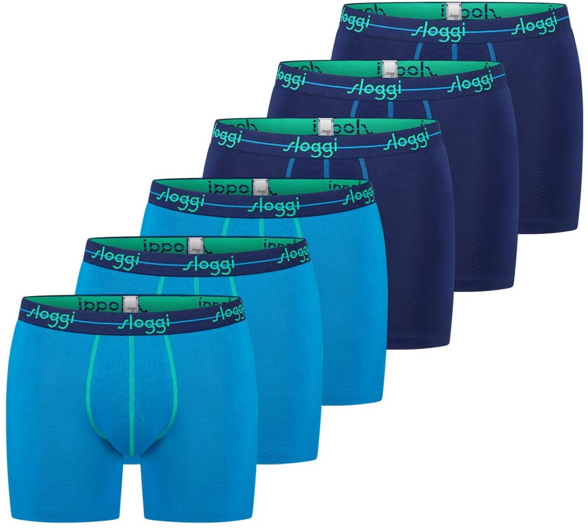 sloggi Heren lang short / pant 6 pack Start