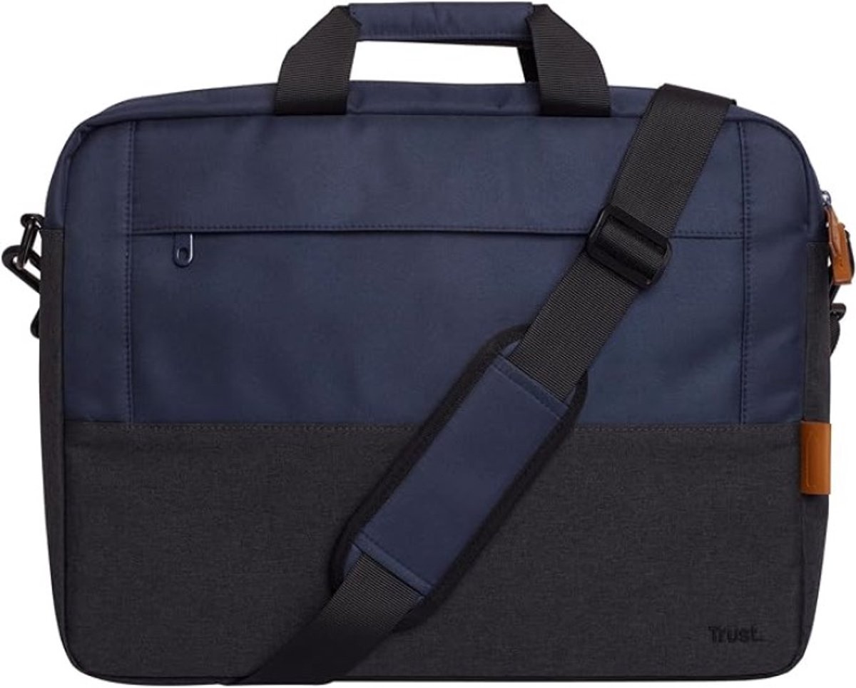 Duurzame laptoptas 16 inch met trolleyband en schokbescherming