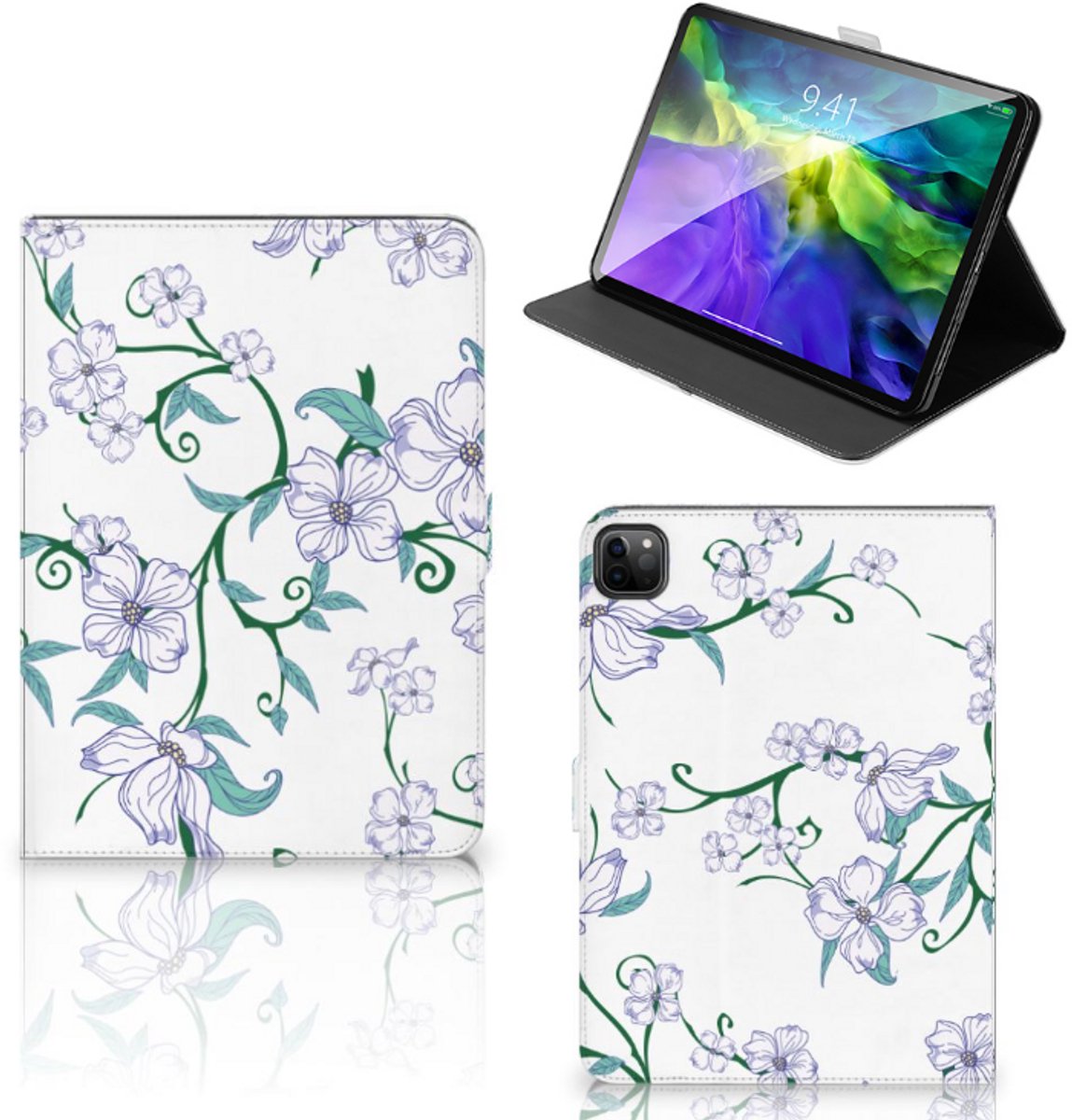 iPad Pro 11 2020/2021/2022 Uniek Tablet Cover Blossom White
