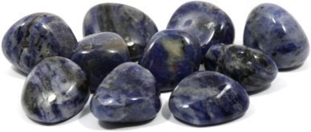 Sodalite Tumbling Stones (20-25mm) - Set van 10
