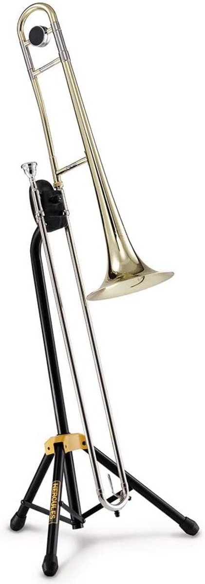 Opvouwbare trombone standaard met EZ-Top-Bracket voor optimale instrumentondersteuning