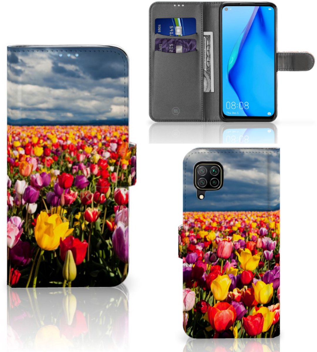 Huawei P40 Lite Hoesje Tulpen