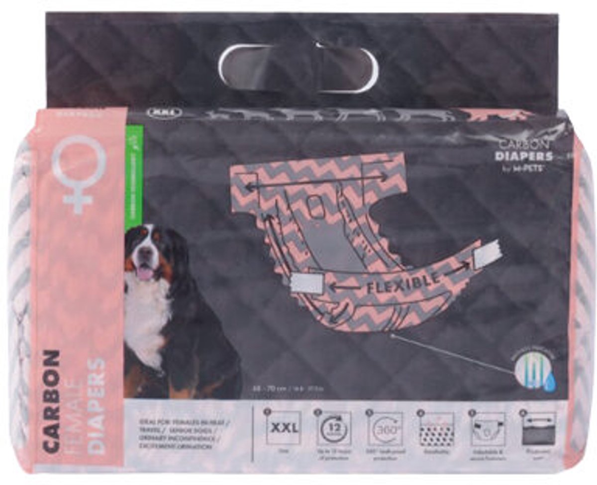 M-Pets Carbon Luiers voor Teefjes - XXL