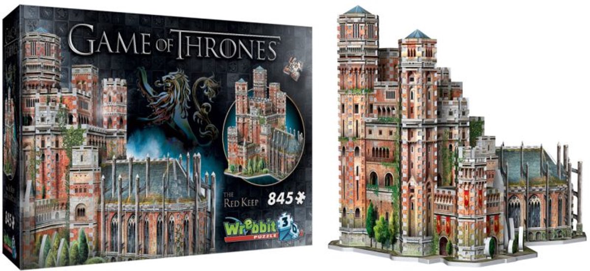 Wrebbit Puzzles Inc. Wrebbit Game of Thrones 3D Puzzel-The Red Keep 845 Pieces (Diversen) Nieuw