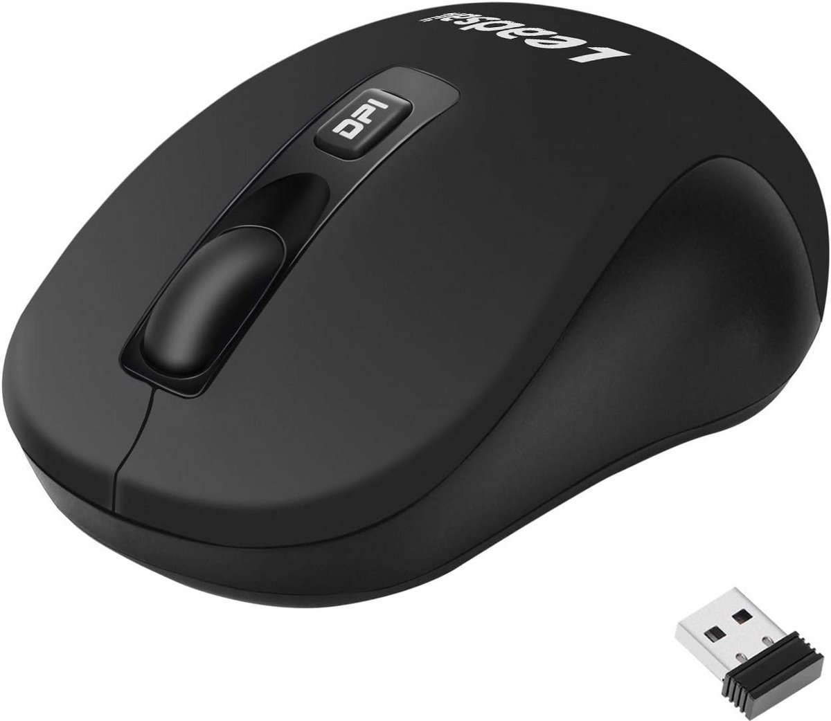 Draadloze Stille Muis met 1600 DPI en USB Nano-Ontvanger - Optische Laptopmuis