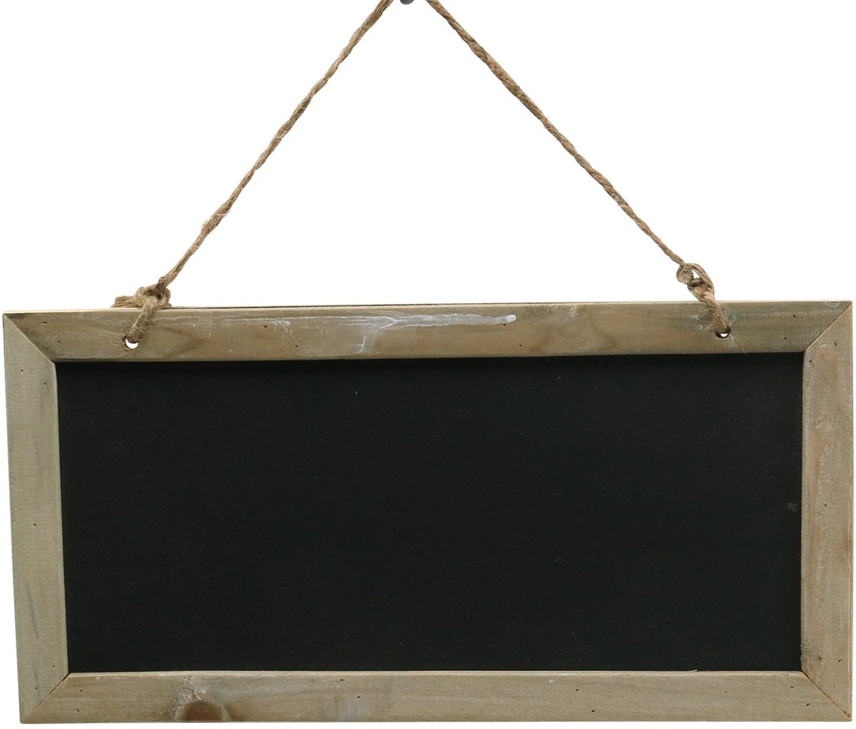 Leistenen bord met houten rand om op te hangen naturel 30x15cm 5 st, 5