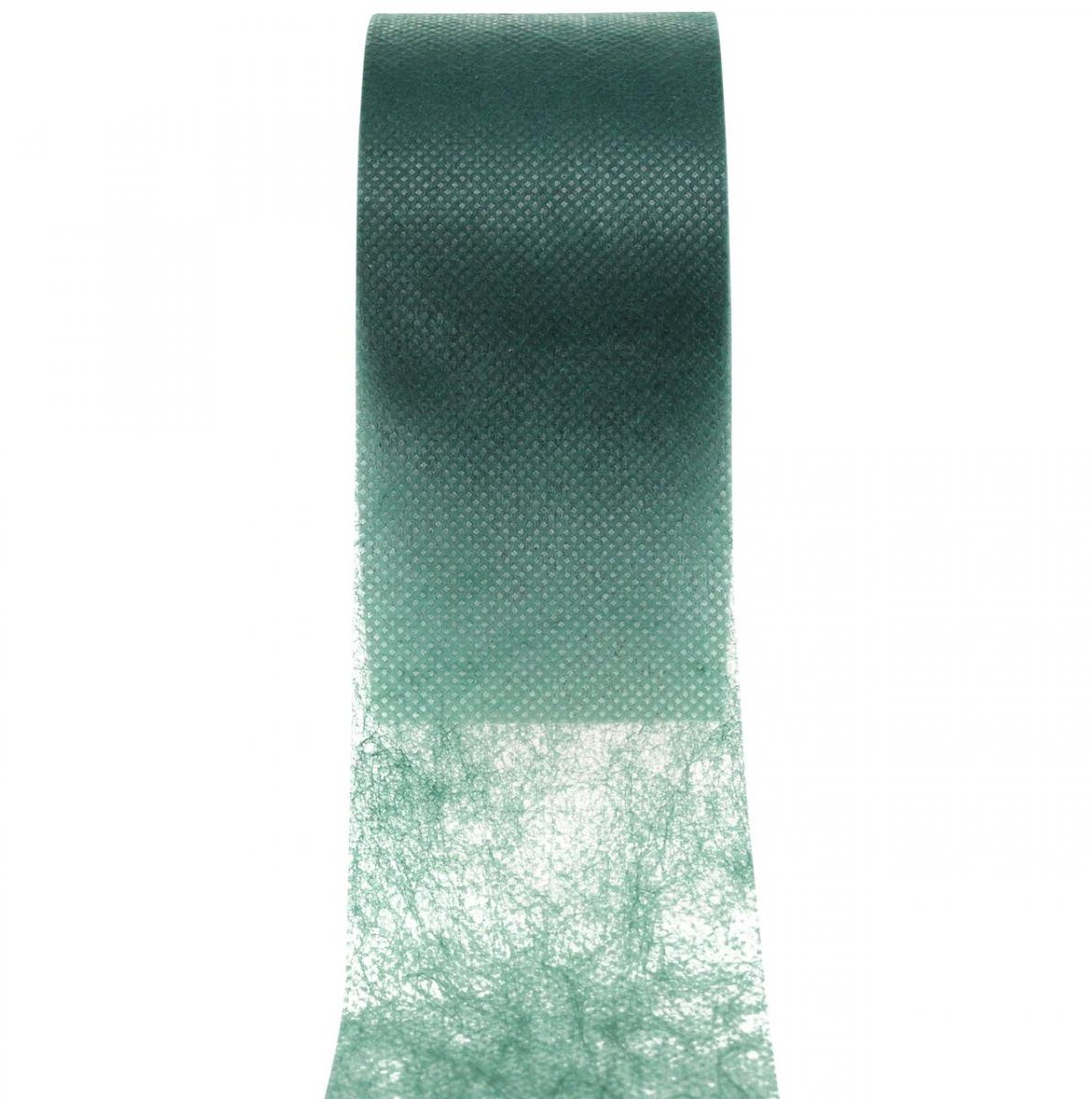 Romeins inpaklint, niet-geweven, 6 cm breed, groen, voor bloemisten, 7