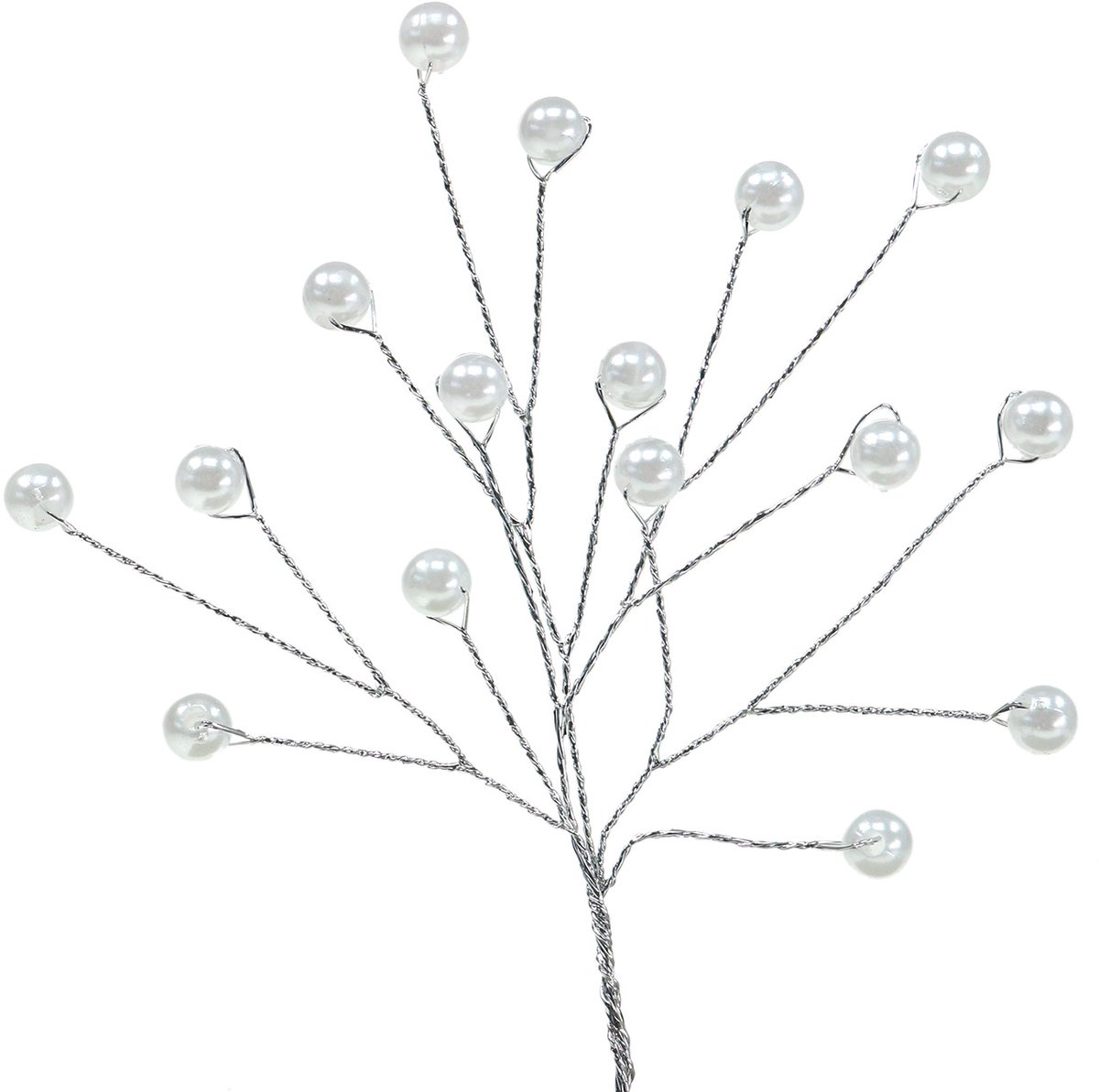 Pareltak wit L18cm 2 st