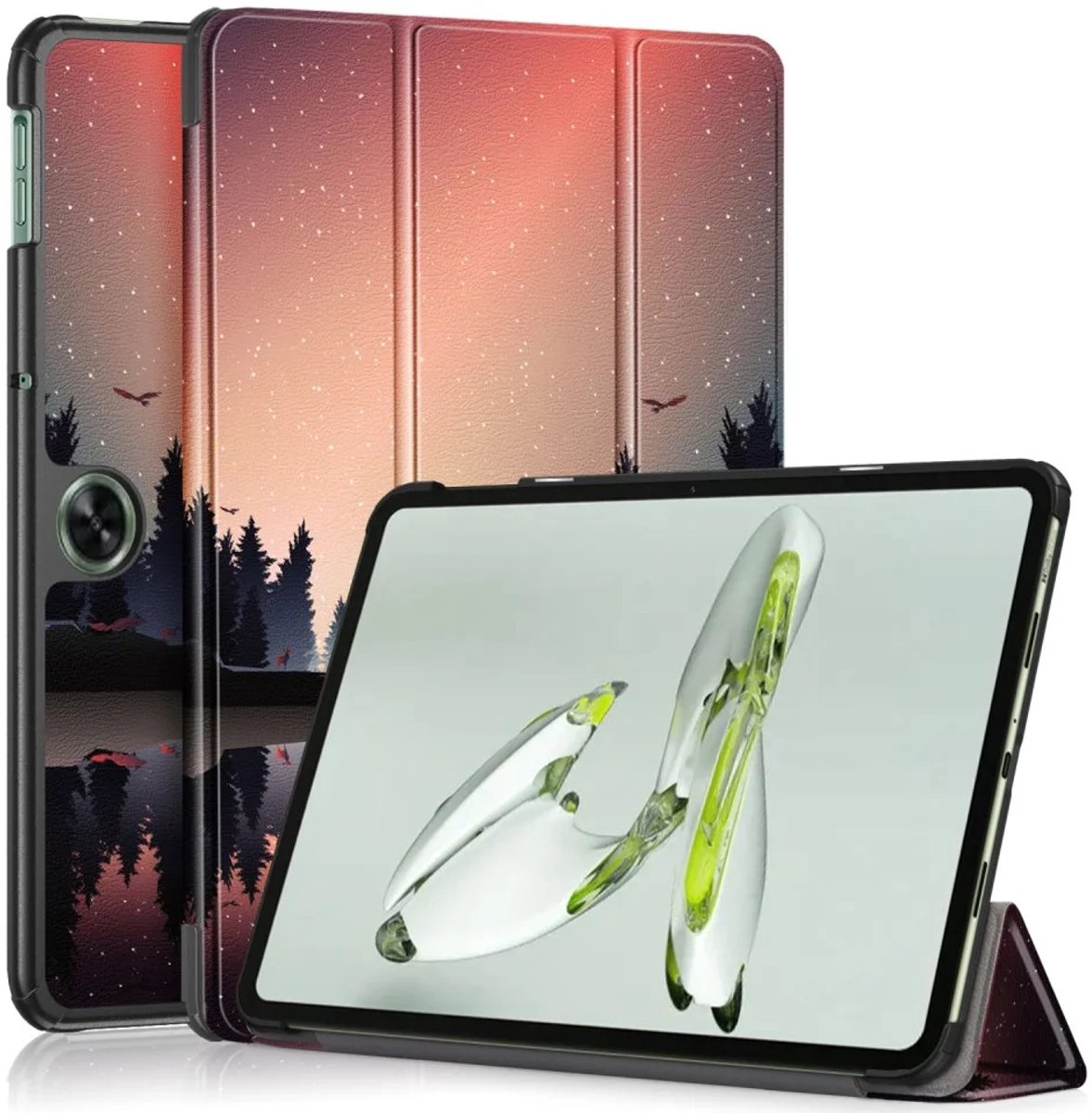 OnePlus Pad Go / Oppo Pad Neo / Air 2 Hoes Tri-Fold Book Case Nacht Print