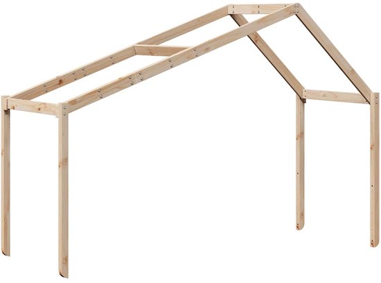 vidaXL - Lit cabane pour enfants - 203 x 95,5 x 142 cm - pin massif
