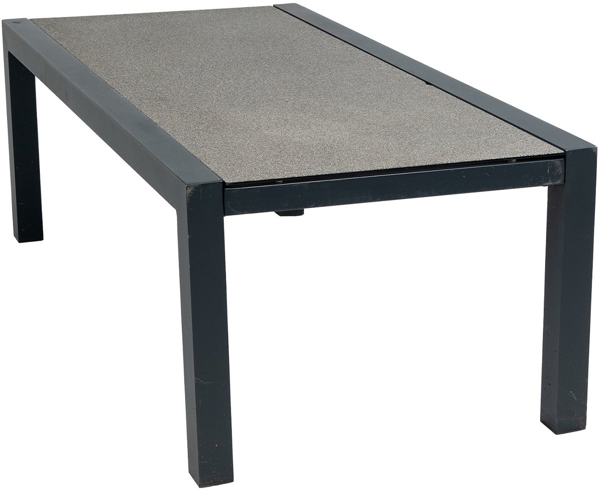 Loungetafel Bezano 120x60cm | Matt Black | Aluminium