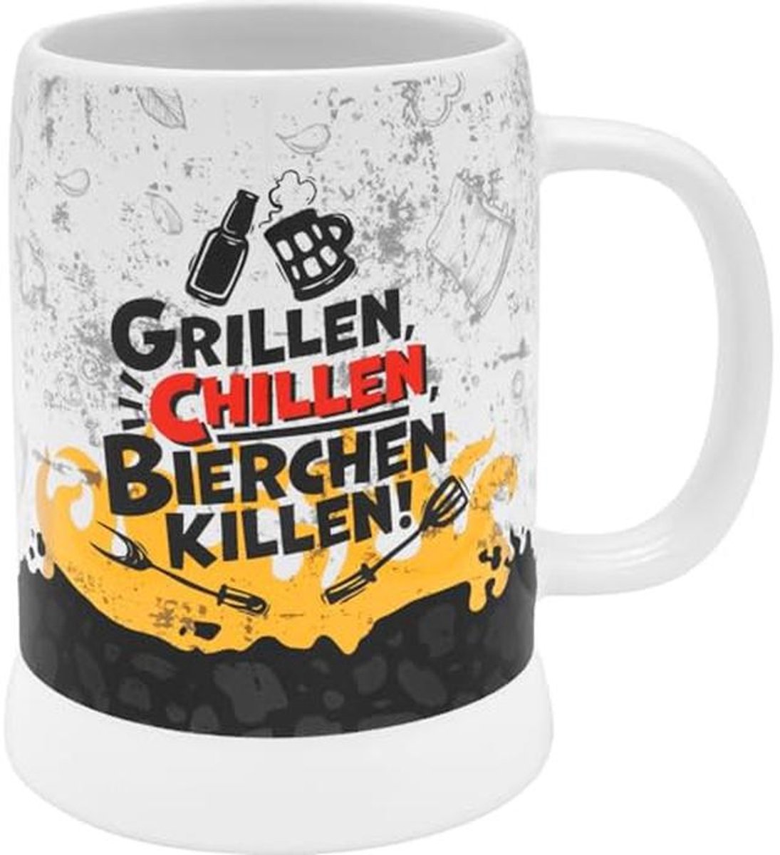 Bierkrug voor Grillen - Perfect cadeautje voor Vaderdag