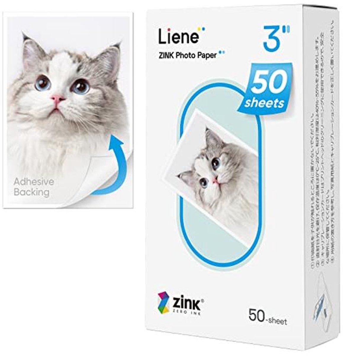 Mini Fotopapier 50 Stuks ZINK 2x3 inch - Premium Zelfklevend