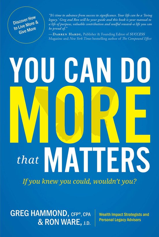 You Can Do MORE that Matters - cover