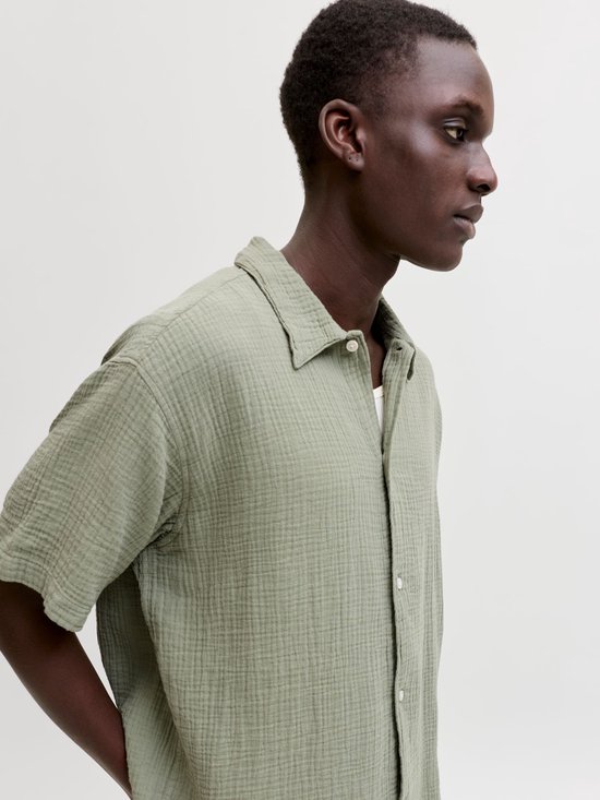 JACK&JONES ORIGINALS - JORNANTUCKET DOUBL CLOTH SHIRT SS 2PK MP Heren Overhemd