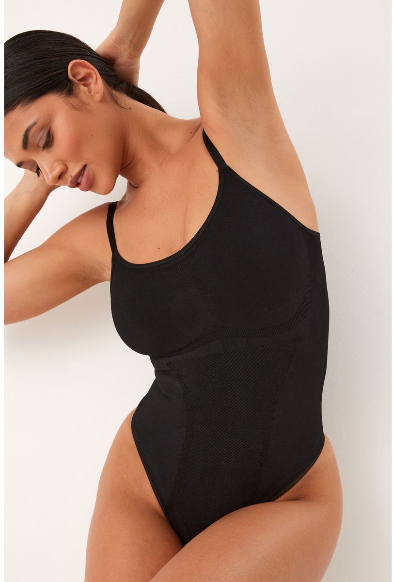 Next Dames - Body met krachtige buikcorrectie - Zwart Black