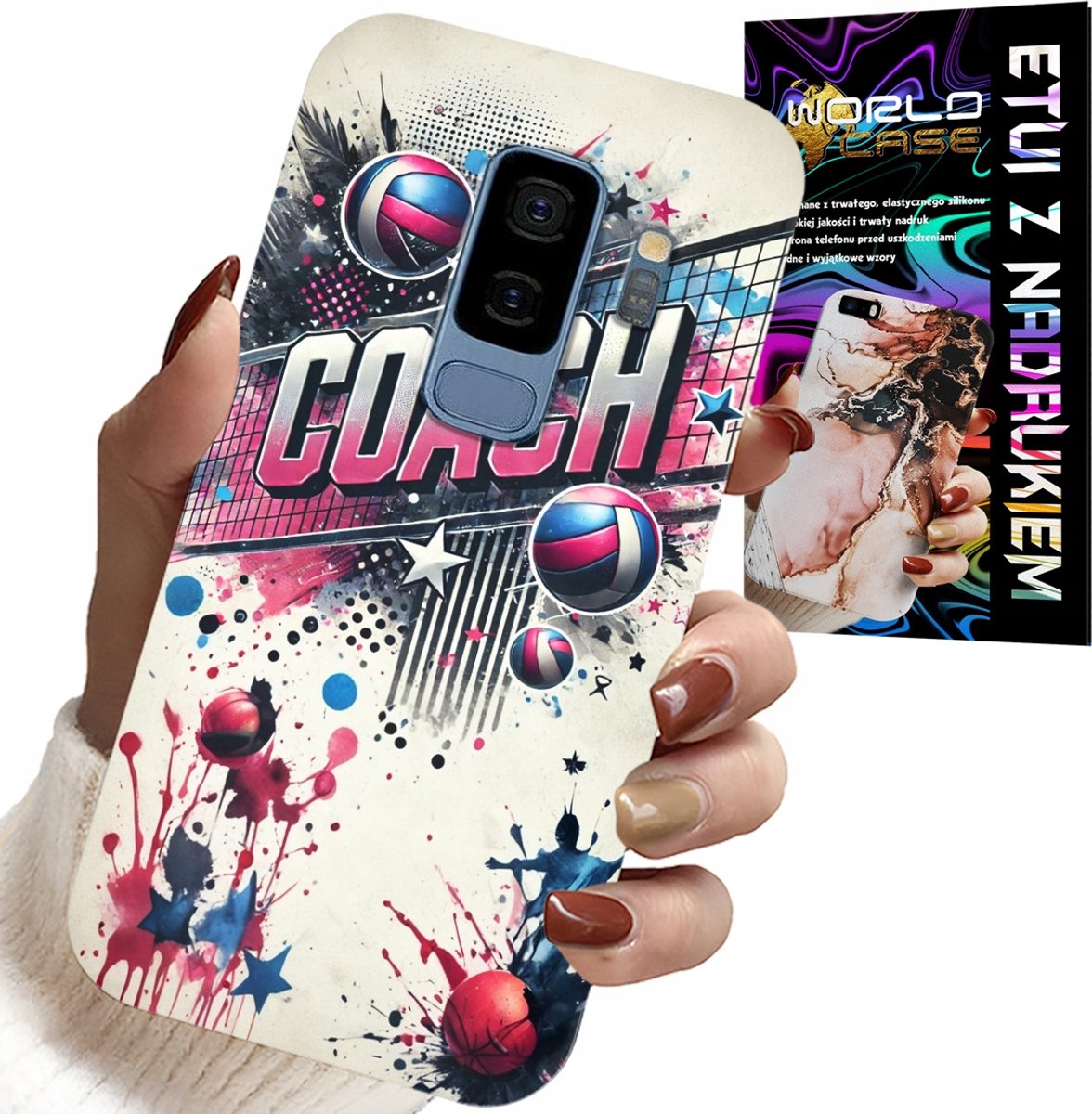 HOESJE VOOR SAMSUNG GALAXY S9 PLUS - RETINA COACH MESH COVER, ACHTERKANT