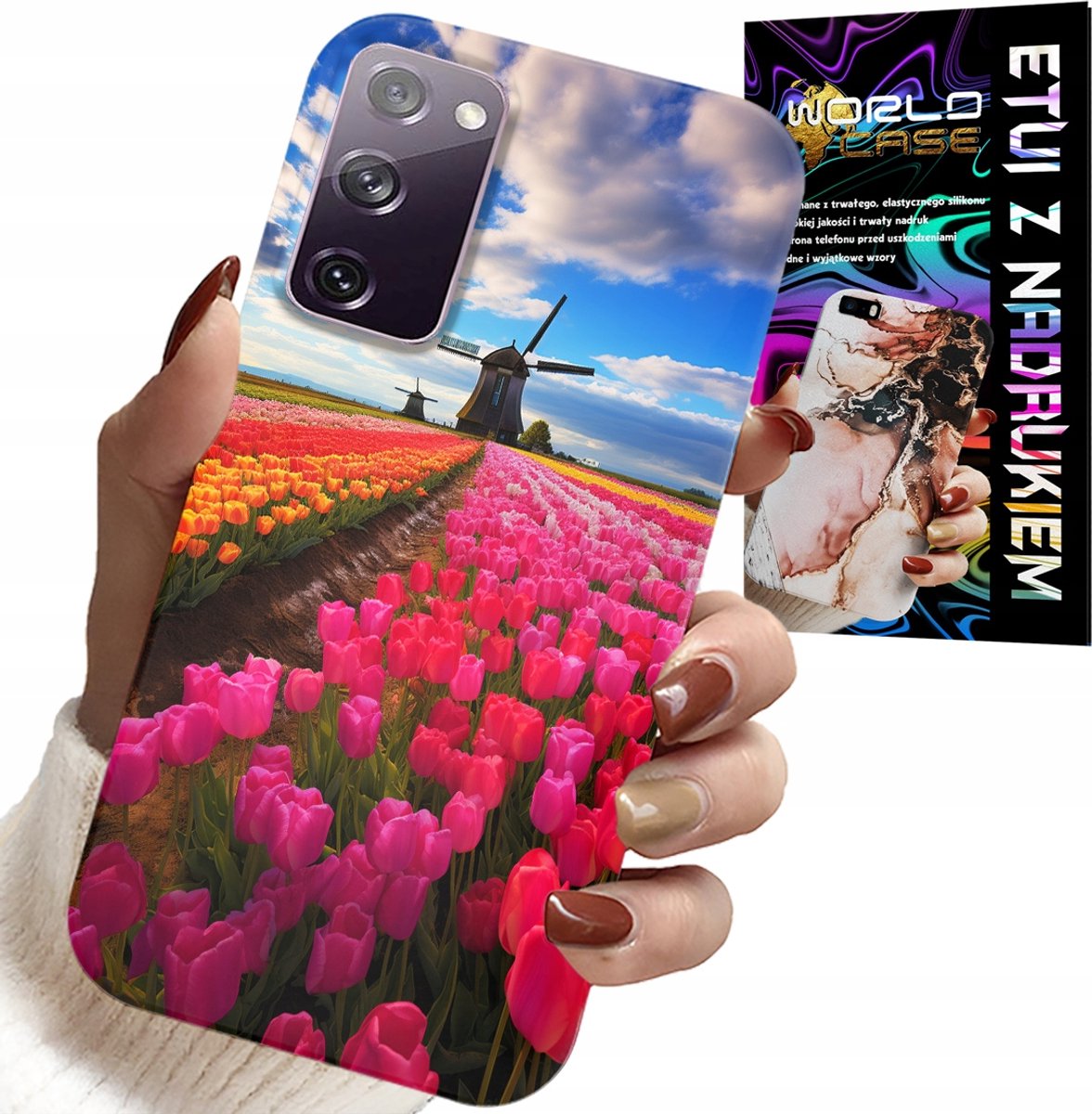 HOESJE VOOR SAMSUNG GALAXY S20 LITE - VELD VAN KLEURRIJKE TULPEN, TULP, HOESJE