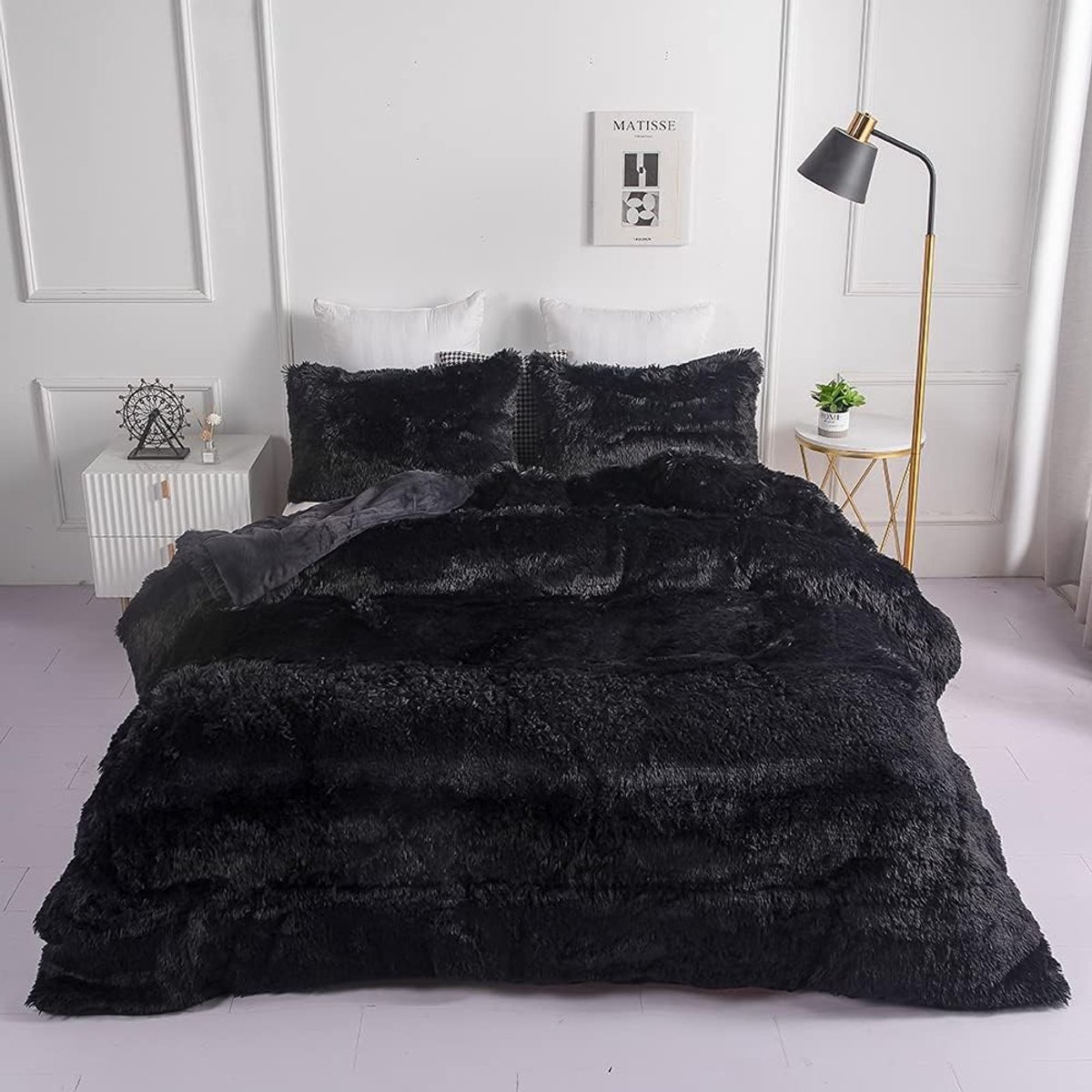 Dekbed Set - Beddengoed Set - Slaapkamer Decoratie - Ultra Zacht Pluche - Full/Queen Maat 