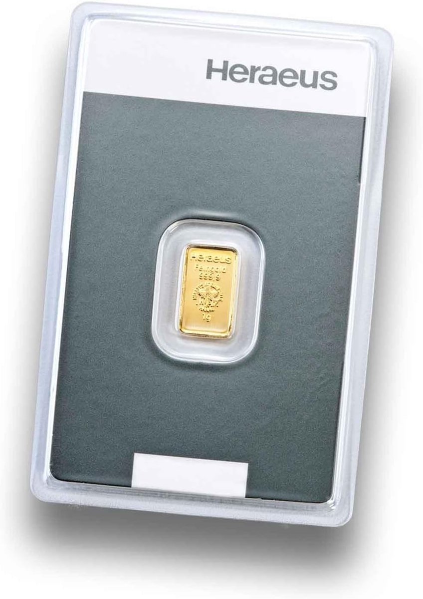 Goudstaaf 1 gram - Fijn goud - Investering Goud - 999.9 Puurheid - 1 gram - Geelgoud