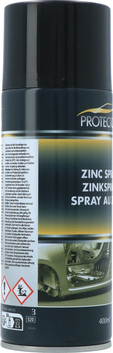 Protecton Zinkspray 400ml - Corrosiewerende Coating - Puntlasbaar - Overschilderbaar van Merkloos — afbeelding 5
