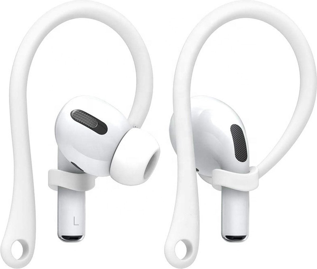Sport hooks voor Apple AirPods Pro/3 Wit - Sport hooks - Siliconen sport hooks - Geschikt voor Apple AirPods Pro en Apple AirPods 3 - Set van 2